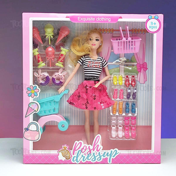 Exquisite Dressing Posh Dressup RolePlaying Doll Set for Girls - Tootooie