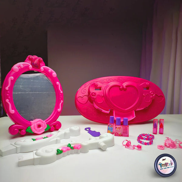 Flower Mirror Dresser Tocador Set for Girls - Tootooie