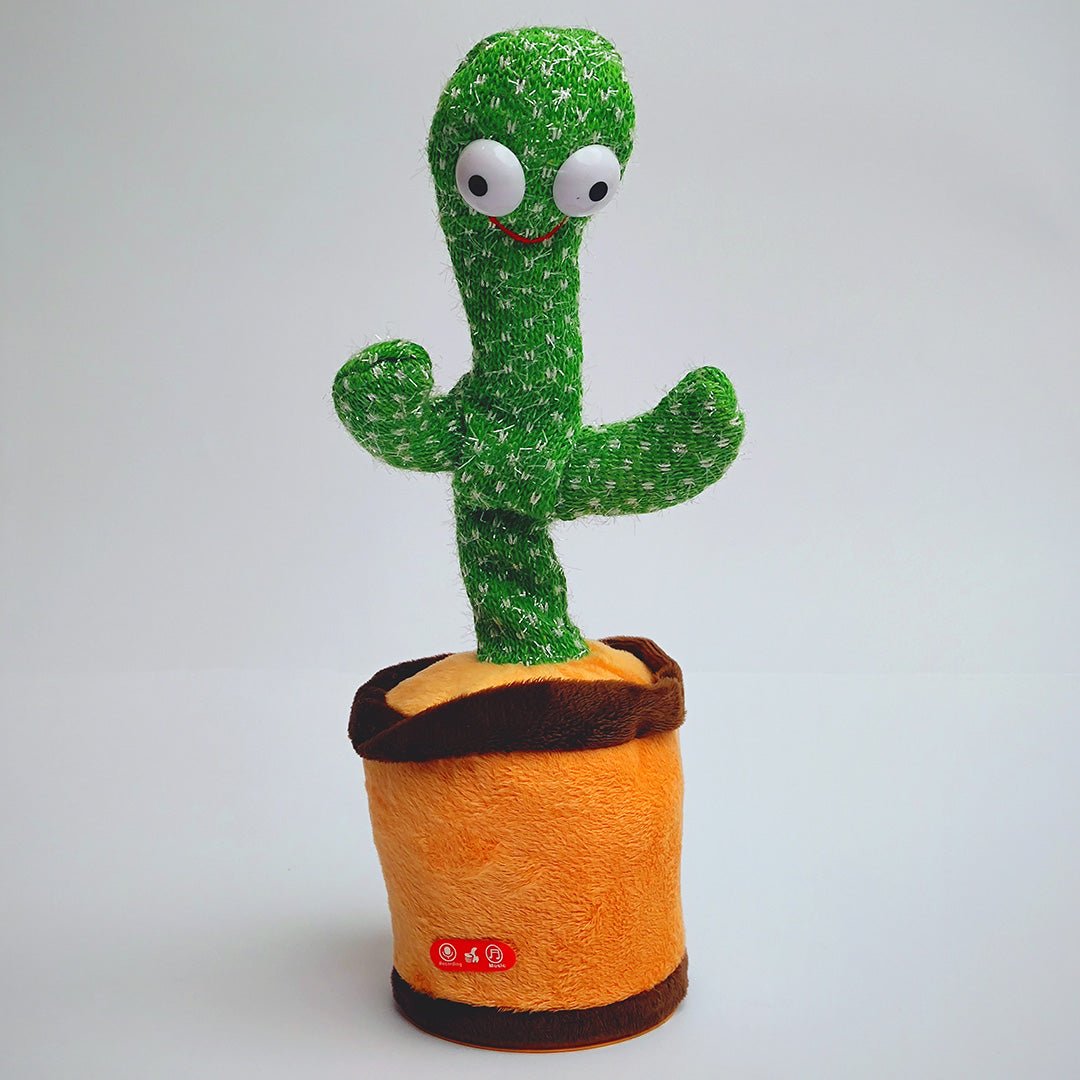 Dancing Talking Cactus Toy With Hat Muffler - Can Sing, Talk, Record and Repeat Rechargable Toy for Kids Toddlers - Tootooie