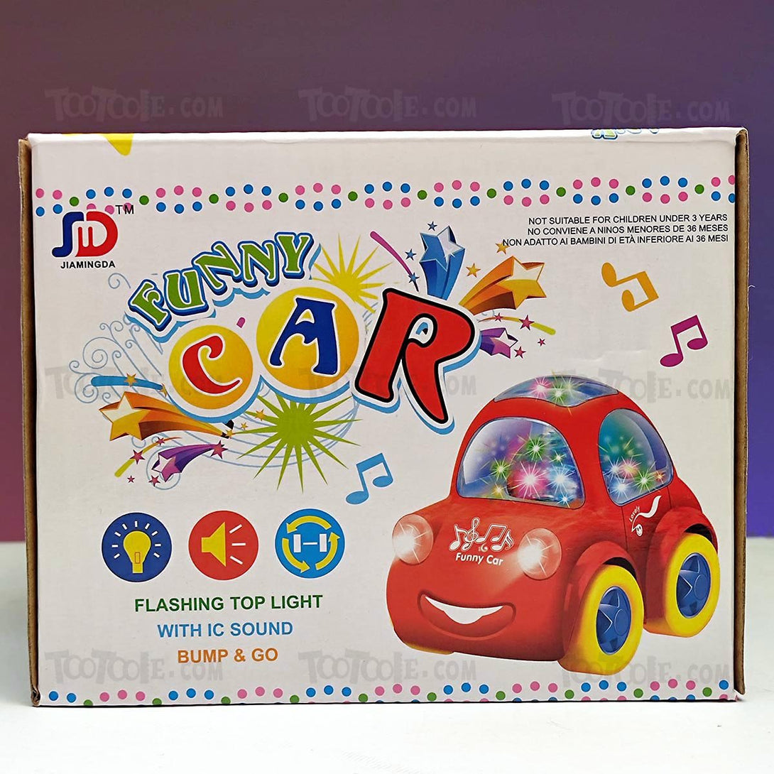 Funny Beetle Musical sound Bump Go Car with Lights for Kids - Tootooie