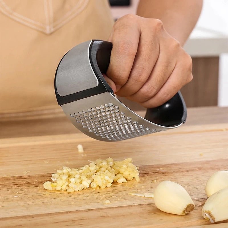 Garlic Press Rocker Stainless Steel Tool Kitchen Gadget Accessory - Tootooie