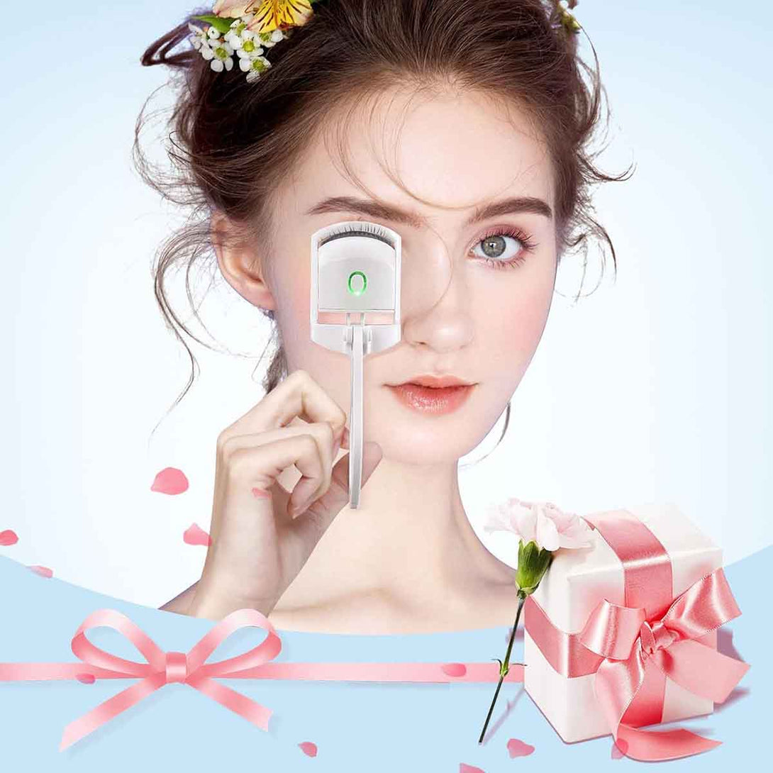 Handheld USB Rechargeable Electric Eyelash Curler with 2 Heating Modes Makeup - Tootooie