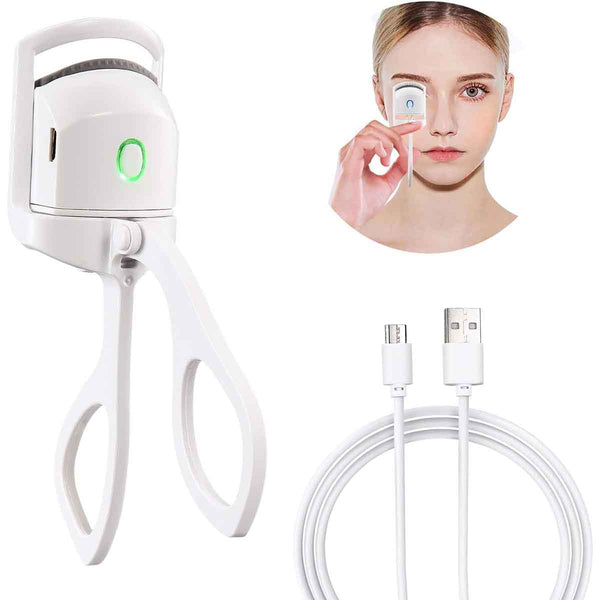 Handheld USB Rechargeable Electric Eyelash Curler with 2 Heating Modes Makeup - Tootooie