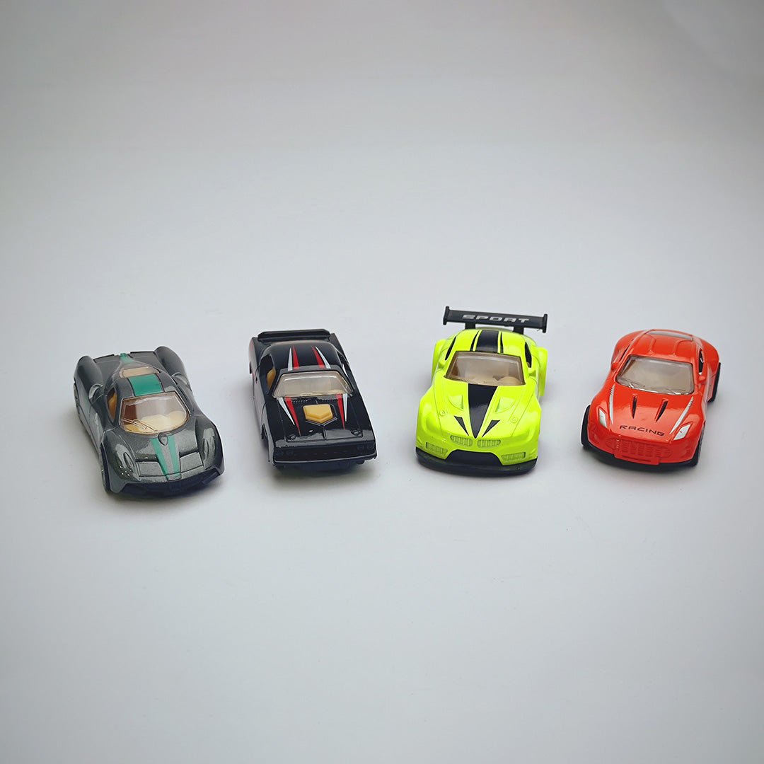 Hot Wheels 4 Car Pack of Cute Exotic Die Cast Vehicles Cars for Kids - Tootooie