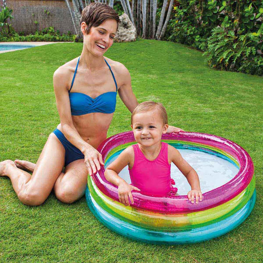 Inflatable Rainbow Baby Pool/Bath Tub For Kids - Tootooie