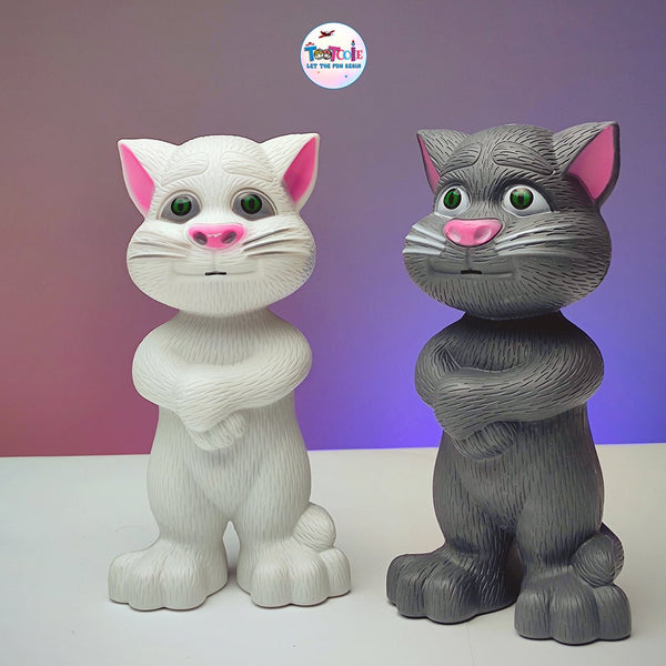 Intelligent Talking Tom Cat Toy for Kids Touch Recording Rhymes and Songs - Tootooie