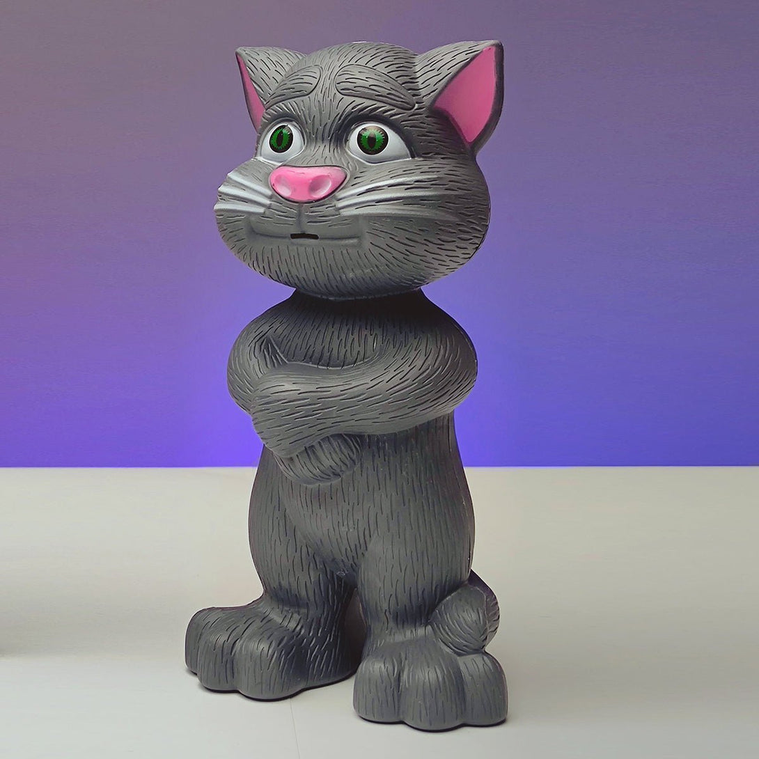 Intelligent Talking Tom Cat Toy for Kids Touch Recording Rhymes and Songs - Tootooie