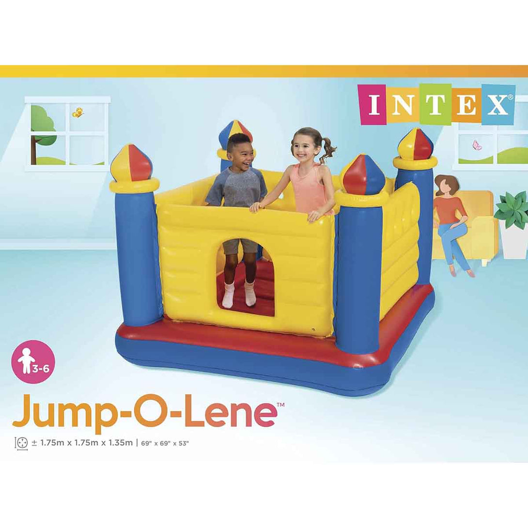 Intex Inflatable Jump-O-Lene Kids Ball Pit Castle Bouncer - Tootooie