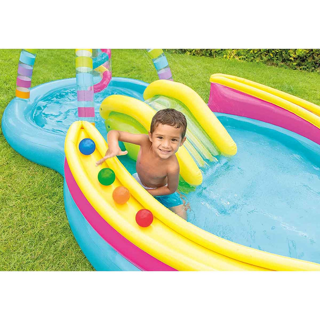 Intex Inflatable Rainbow Ring Water Play Centre - Tootooie