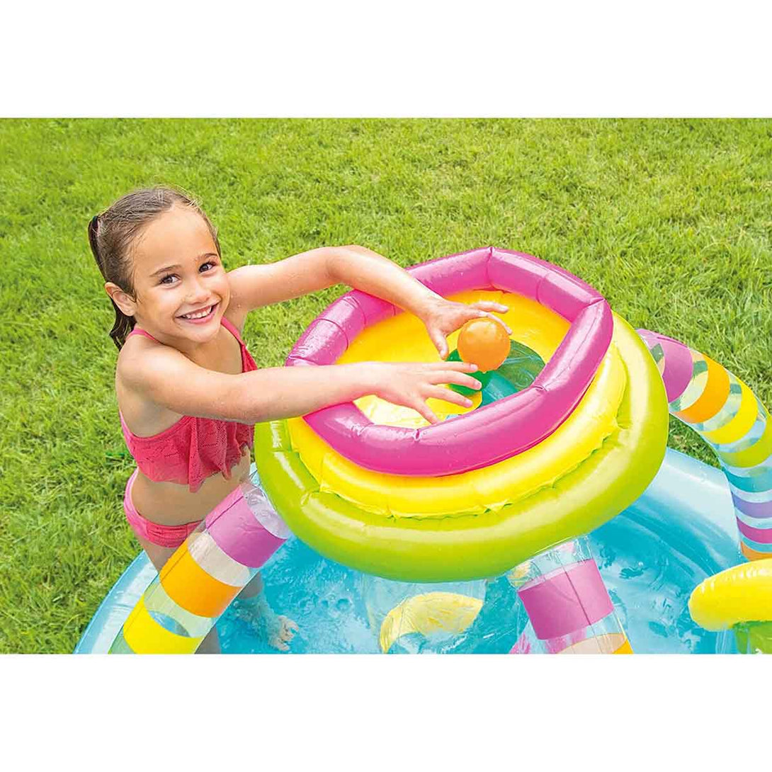 Intex Inflatable Rainbow Ring Water Play Centre - Tootooie