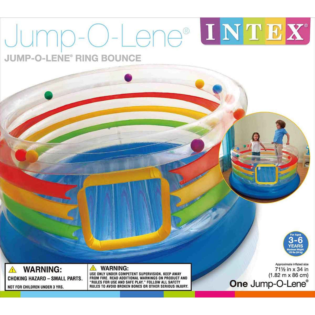 Intex Jump-O-Lene Transparent Ring Inflatable Bouncer - Tootooie