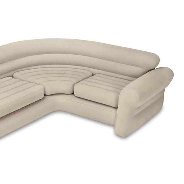 Intex Plastic Inflatable Corner Sectional Sofa with Air Pump - Tootooie