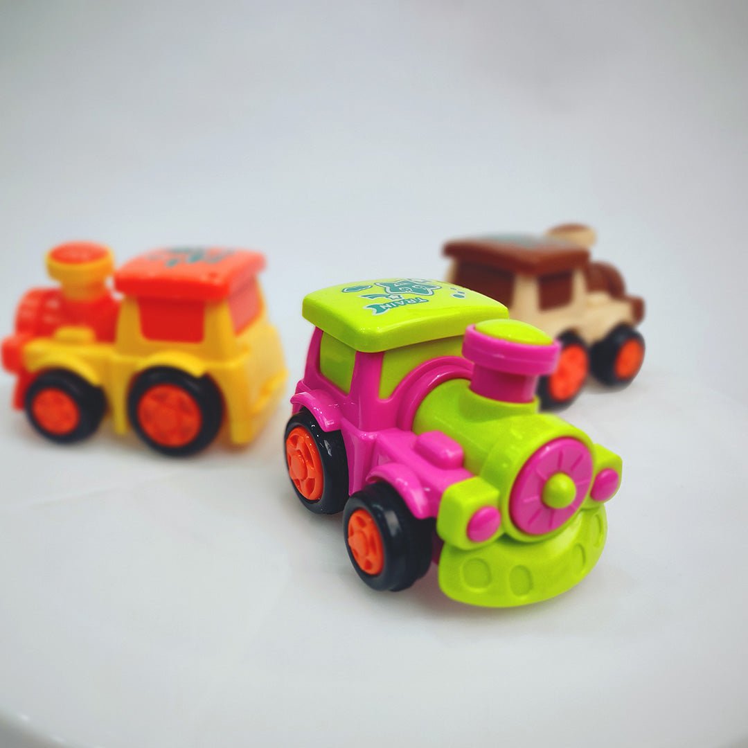 Kiddie Roller Trains Push and Go Friction Powered Cars for Kids - Tootooie