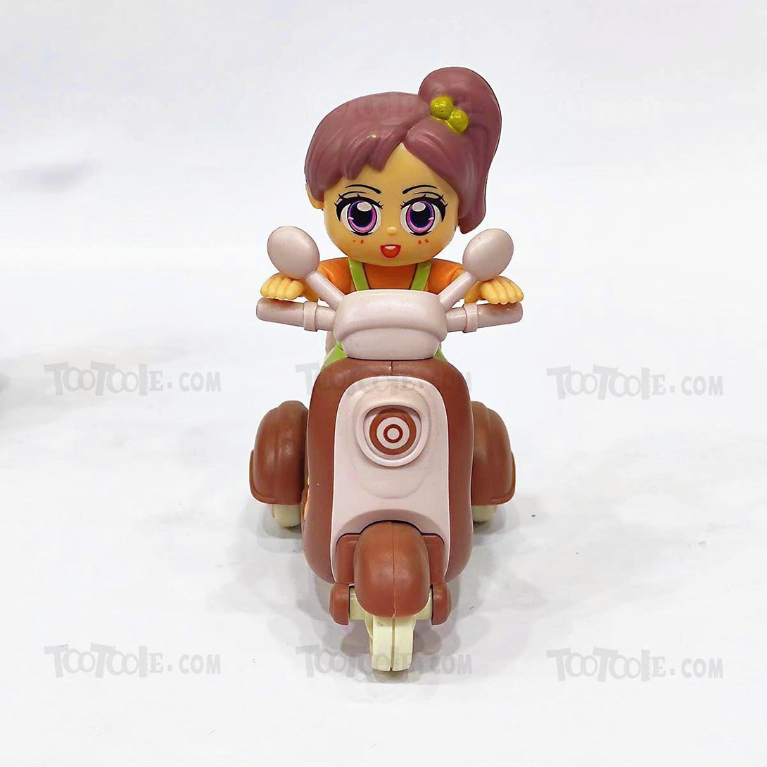 Kiddie Scooter Girl Go Friction Toy Car for Kids - Tootooie