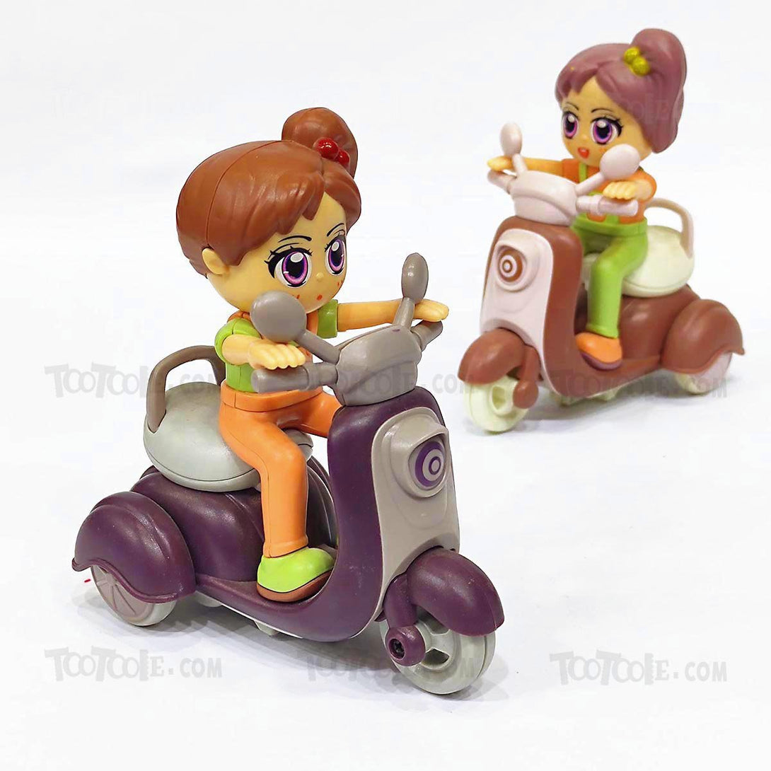 Kiddie Scooter Girl Go Friction Toy Car for Kids - Tootooie