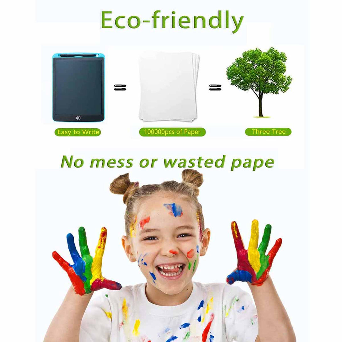 LCD Writing Doodle Drawing Creative Digital Eco Friendly No Mess Tab Educational Toy Tablet for Kids - Tootooie