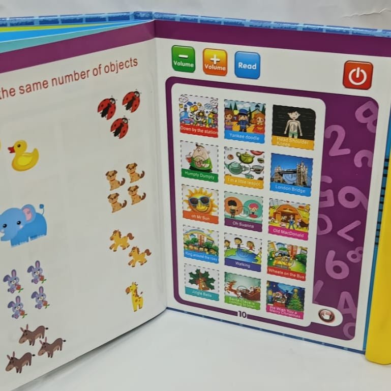 Learning Baby Book English Letters Music Animals Phonetic Educational Book - Tootooie