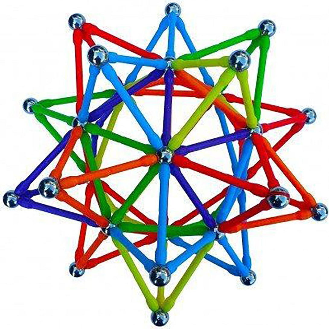 Magnetic Colourful Sticks and Balls Building Construction Set - Tootooie