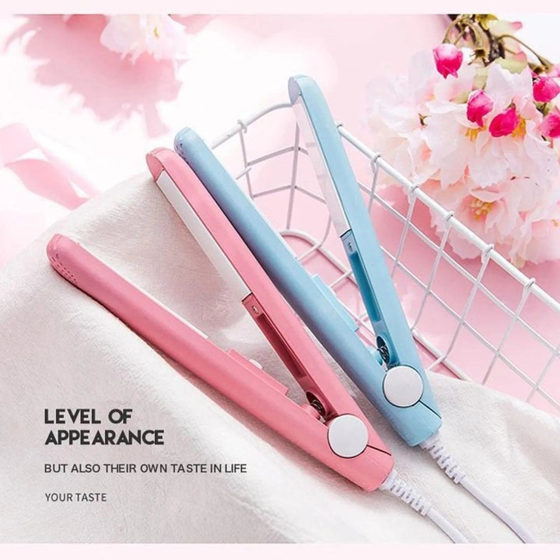 Mini Hair Straightener And Portable Ceramic Hair Curlers - Tootooie