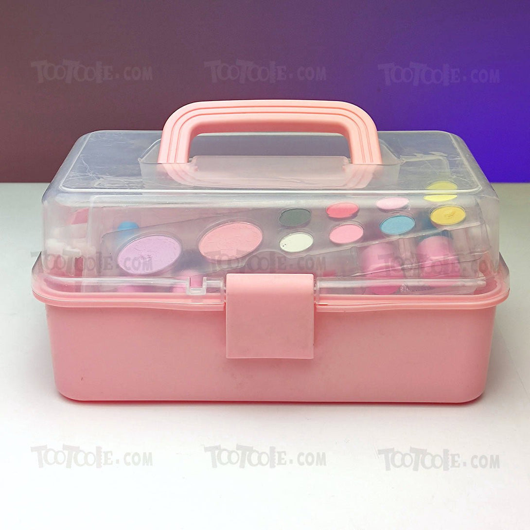 OFF DUTY Foldable Makeup Box Washable Beauty Cosmetic Set for Girls B - Tootooie