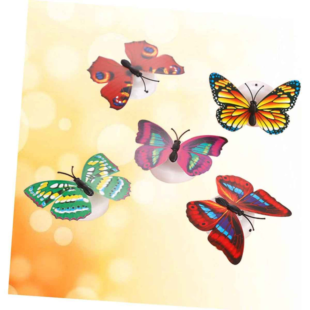 Pack of 3 3D Wall Stickers lamp LED Butterfly - Tootooie