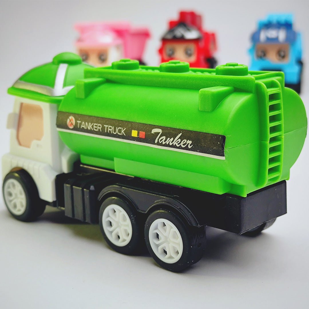 Pack of 4 Colourful Construction Trucks - Tootooie