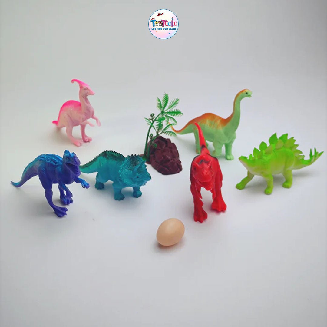 Pack of 6 Colourful Soft-Edged Dinosaurs 01 - Tootooie