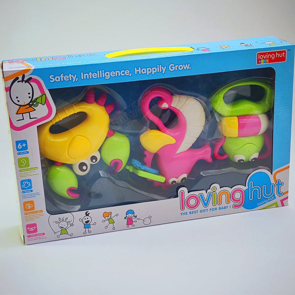 Pack of 6 RATTLING HUT Baby Rattling Toys - II - Tootooie