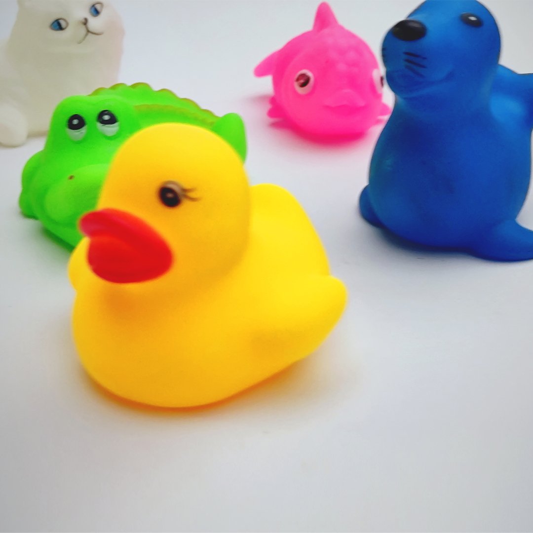Pack Of 6 Soft Rubber Chu Chu Sound Animal Toys for Toddlers 02 - Tootooie
