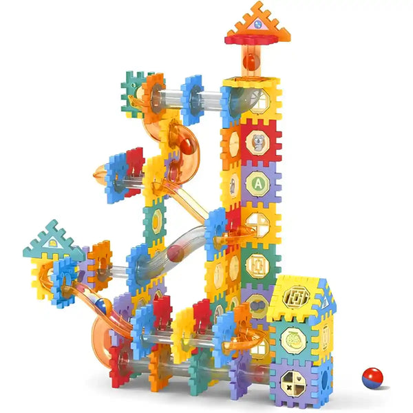 Rolling Ball Tubes And Blocks Pieces To Assemble Educational Skill Building STEM Toys for Kids