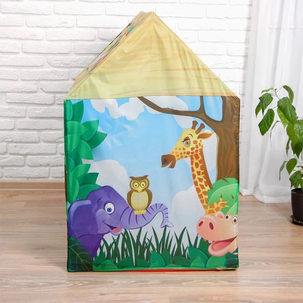 Playtime Foldable Tent House Zoo - Green - Tootooie