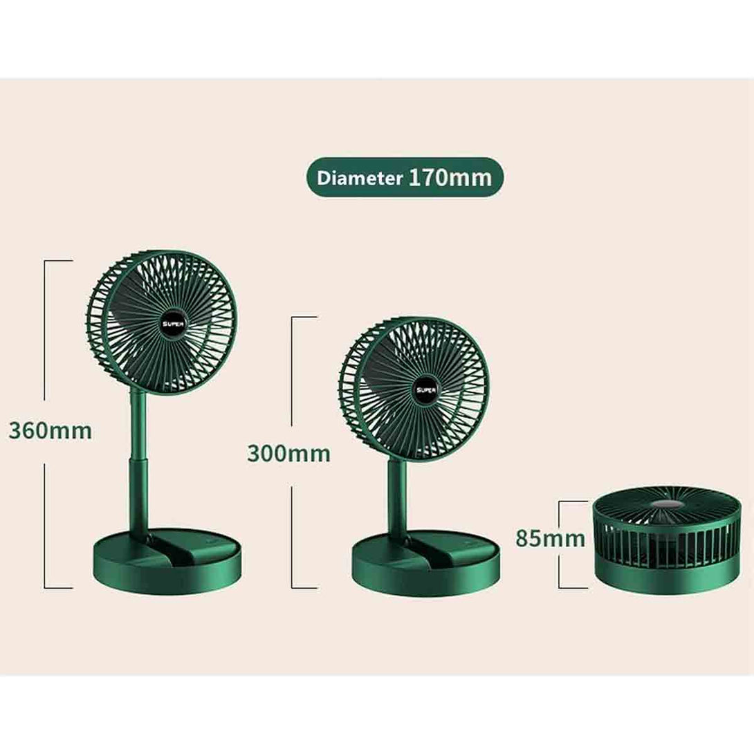 Portable USB Charging Fan Office Household Foldable Retractable Mini Fan - Tootooie