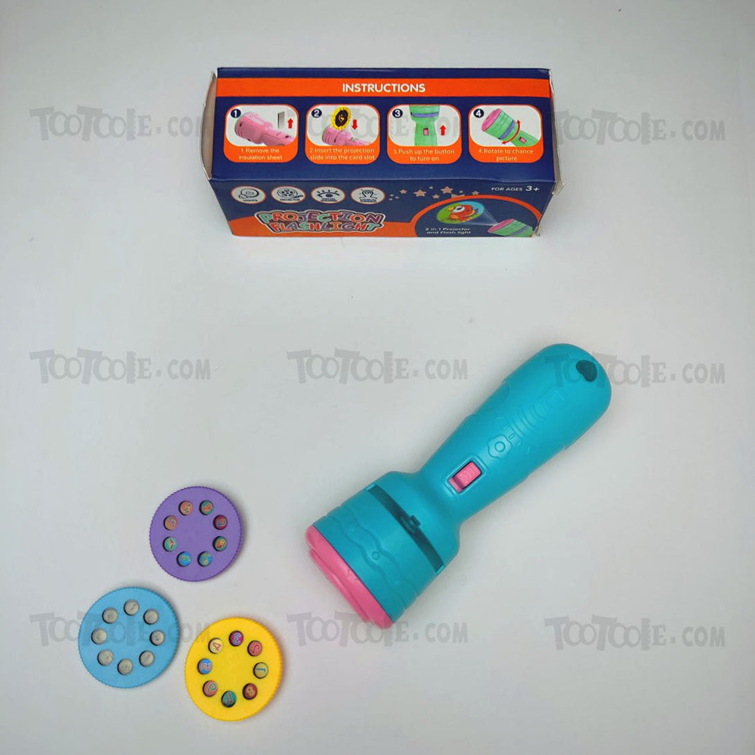 Projection Flashlight with multiple projection images for kids - Tootooie