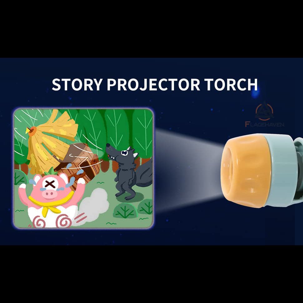 Projection Flashlight with multiple projection images for kids - Tootooie