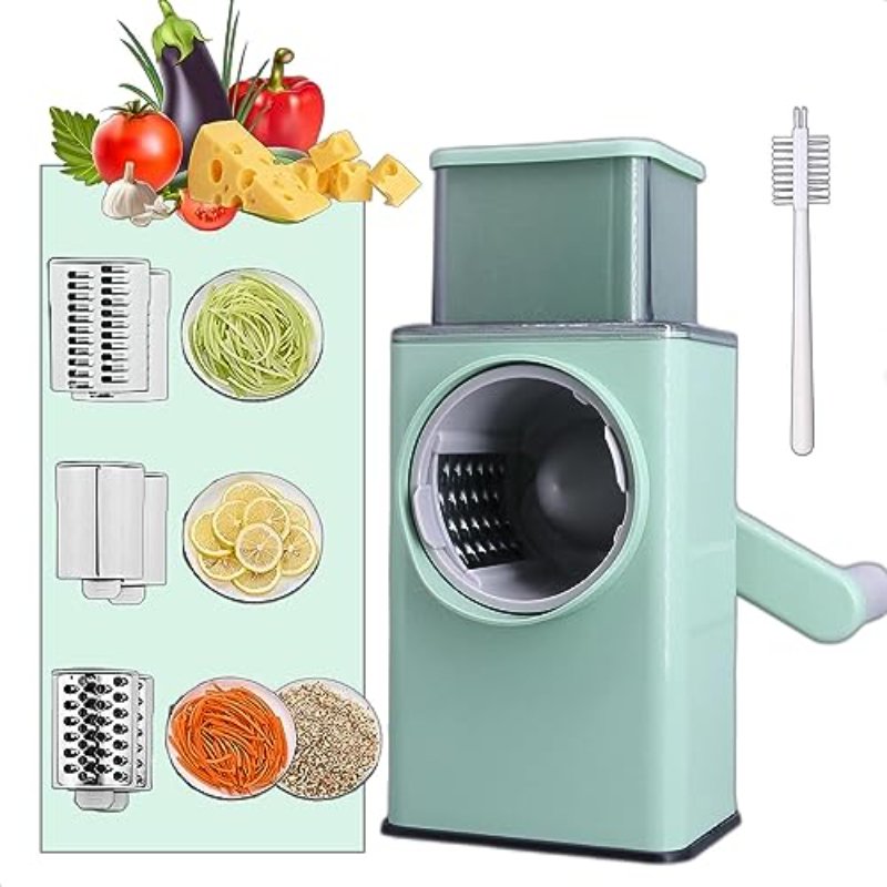 Rotary Cheese Grater 4 in 1 Multifunctional Vegetable Slicer - Tootooie