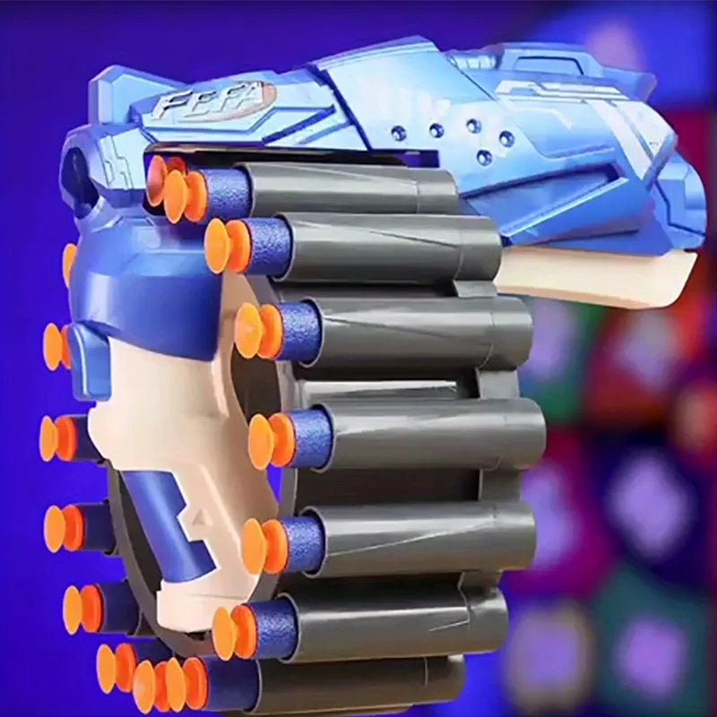 Rotating Super Shoot Action Manual Soft Bullet Blaster Toy Gun for Boys and Kids - Tootooie