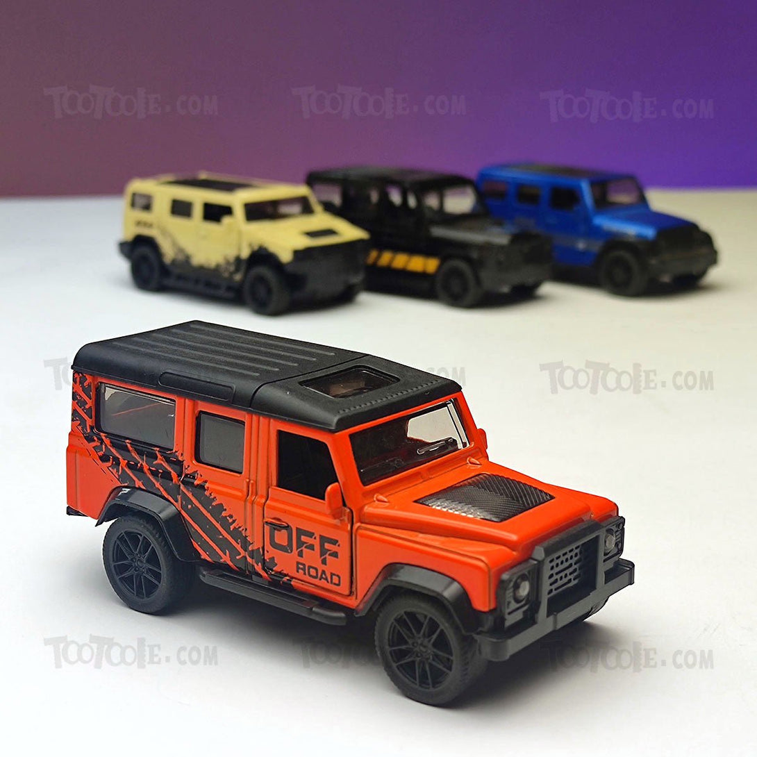 Rubocon Metal 1:64 Jeep SUV Pull Back Car Model for kids - Tootooie