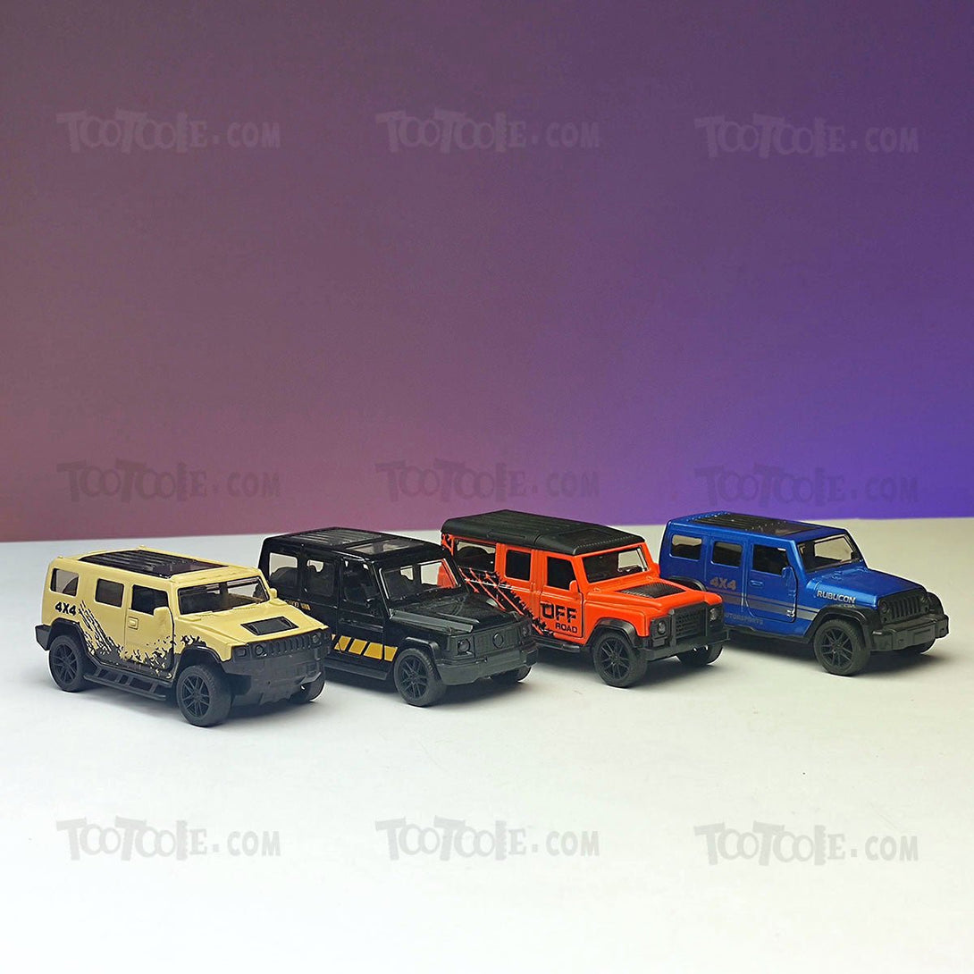 Rubocon Metal 1:64 Jeep SUV Pull Back Car Model for kids - Tootooie