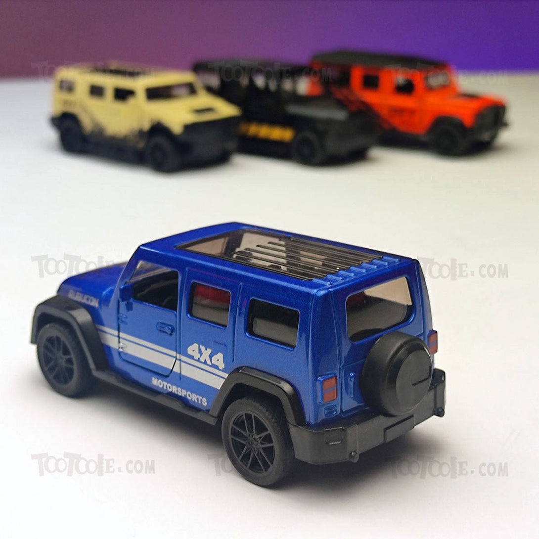 Rubocon Metal 1:64 Jeep SUV Pull Back Car Model for kids - Tootooie