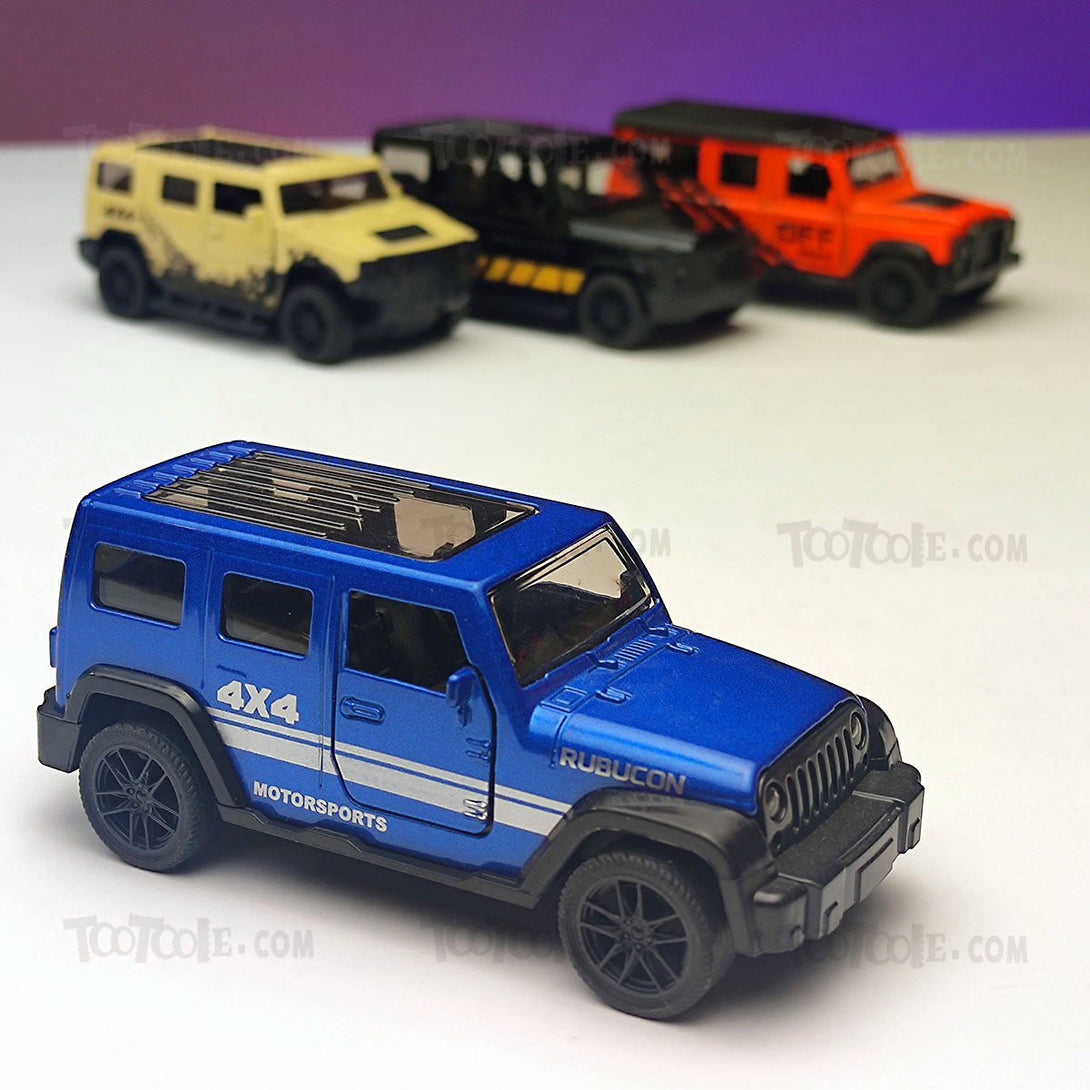 Rubocon Metal 1:64 Jeep SUV Pull Back Car Model for kids - Tootooie