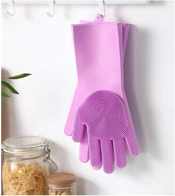 Silicone Multi-purpose Scrubbing Gloves - Tootooie