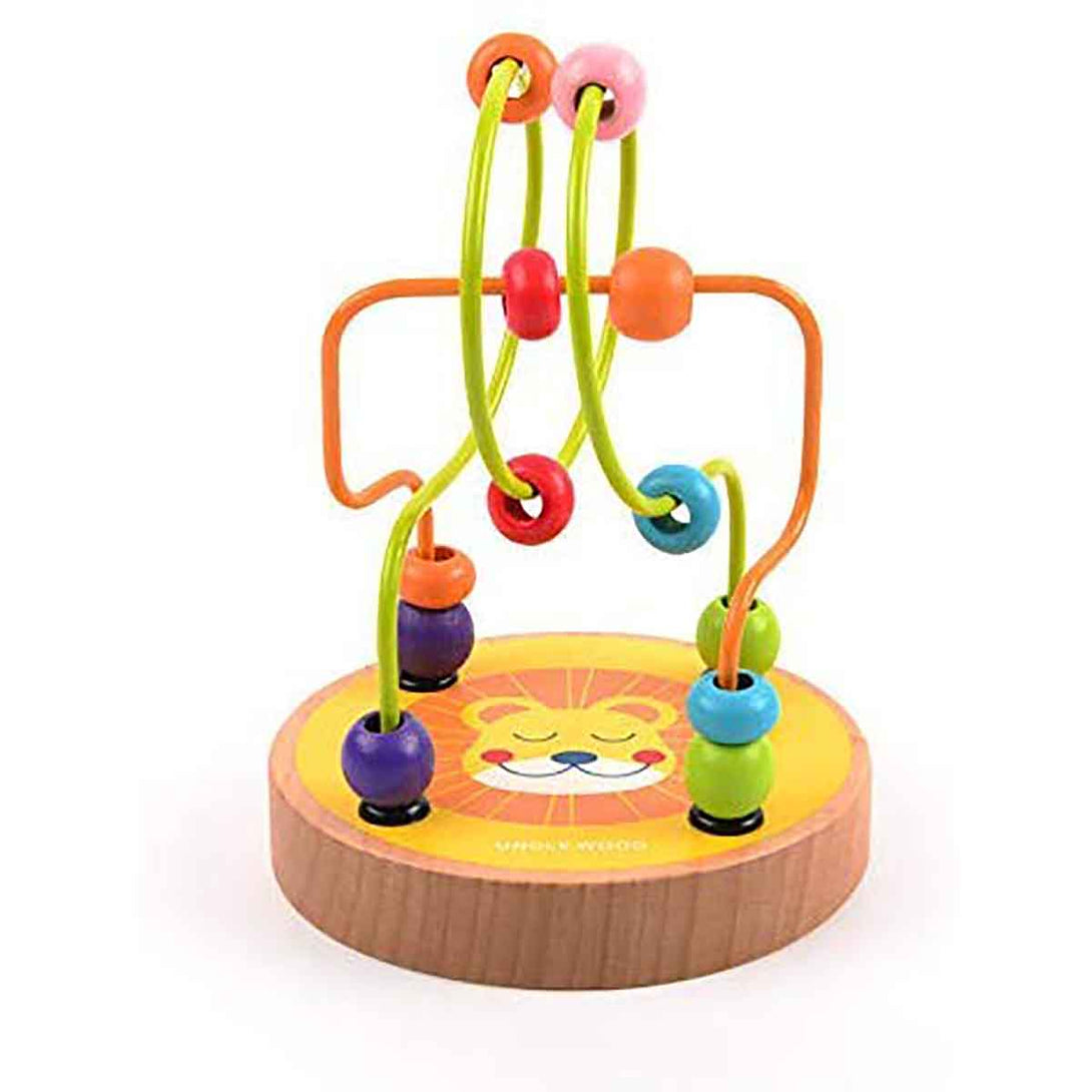 Simple Days Wooden Metal Wire Bead Maze Puzzle Toys For Kids - Tootooie