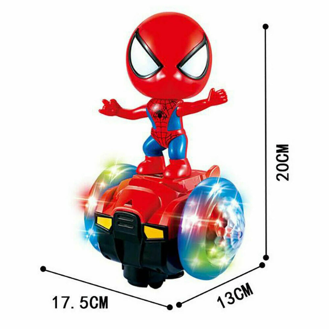 Spiderman 360 3D Lights Doll Balance Car - Tootooie