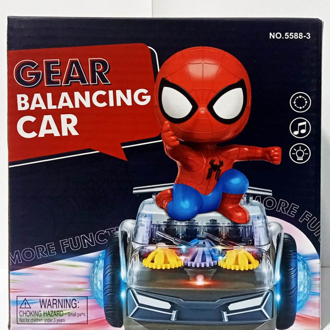 Spiderman 360 3D Lights Doll Balance Car - Tootooie