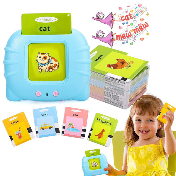 Talking Flash Cards Educational Fun Toy Early Education Learning Device | Flash Cards reader for Kids - Tootooie