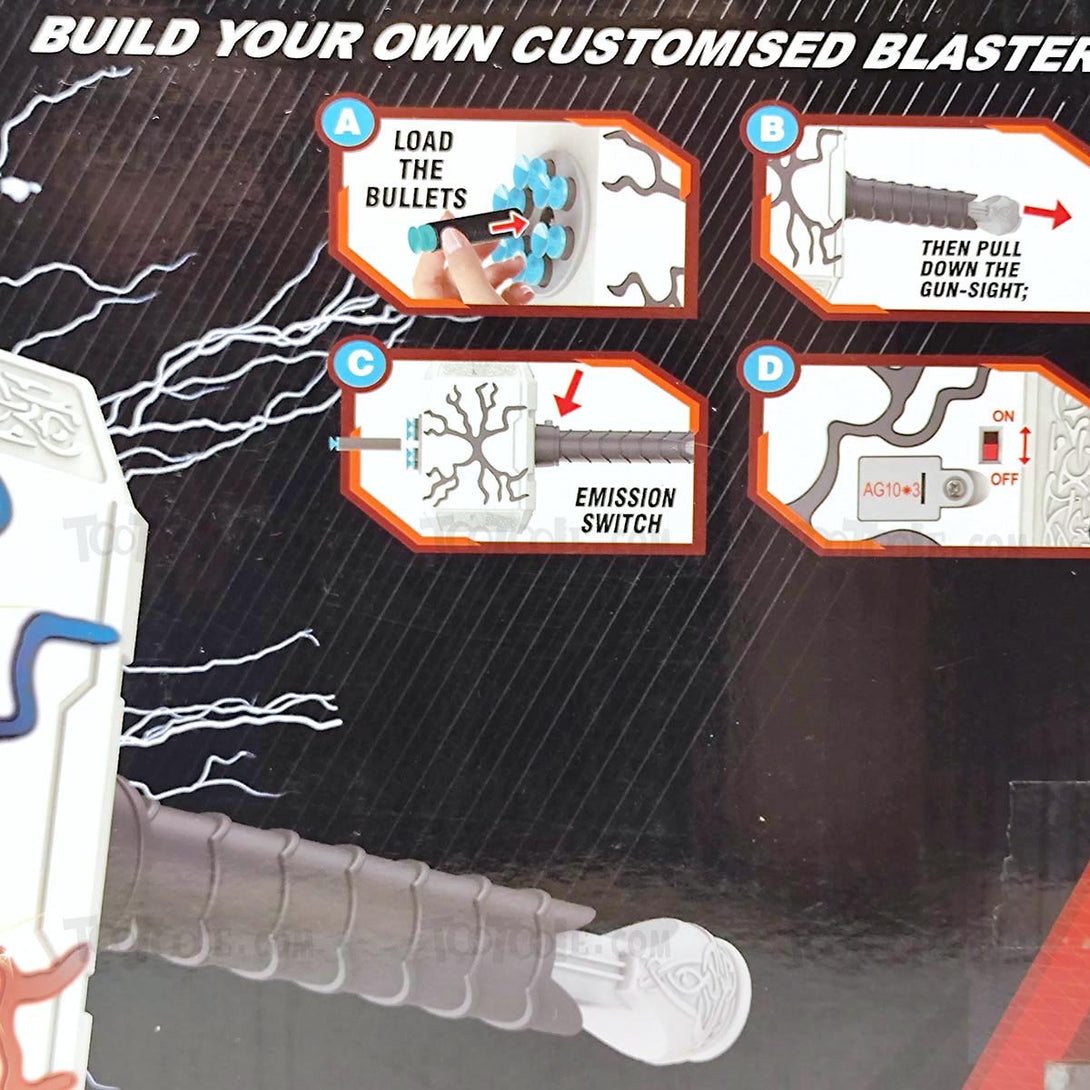 Thor Hammer Blaster Shots Soft Projectile Launcher Farthest Firing Vortex Blaster - Tootooie