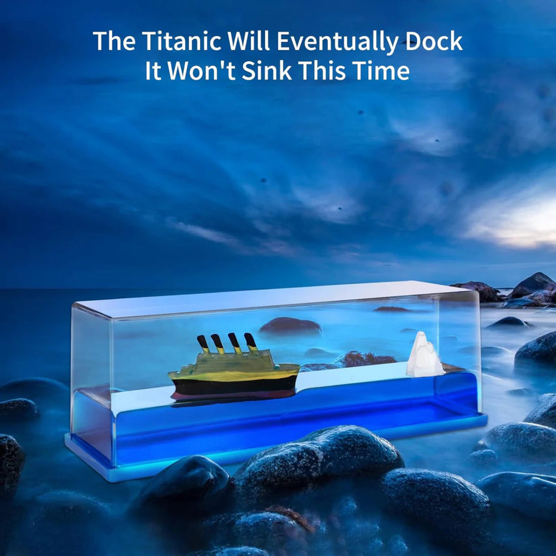 Titanic Iceberg Cruise Ship Model Decoration Water Sea Floating Ship - Tootooie