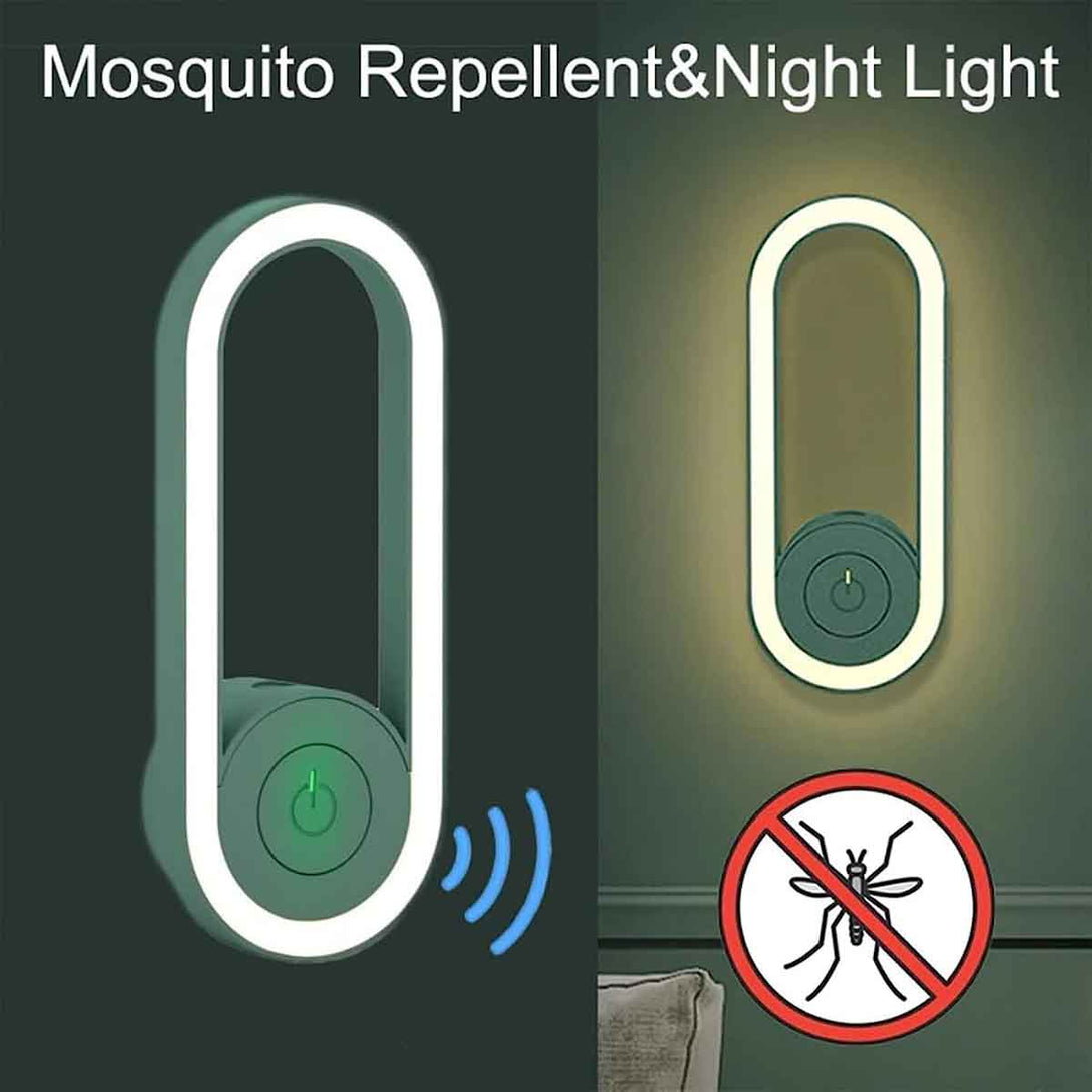 Ultrasonic Pest Repellent with LED Lamp Night Mosquito Killer Bug Zapper Lamp - Tootooie