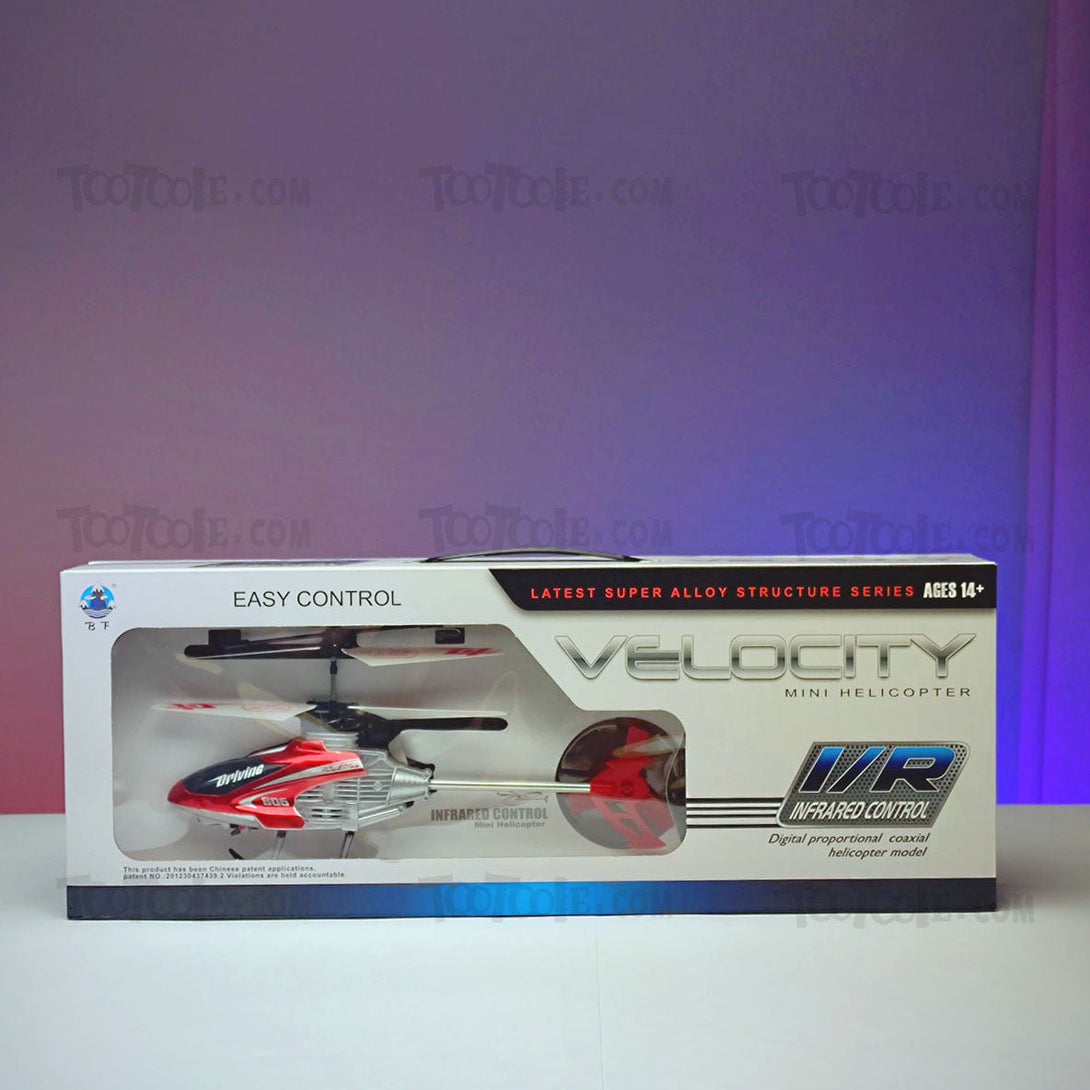Velocity Remote Control Rechargeable Helicopter for Kids - Tootooie