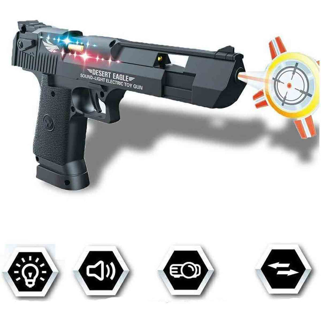 Vibration with Light and Music Projection Gun Toy - Tootooie